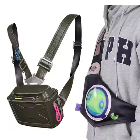 Game Fantasy Valorant Gekko Clove Cosplay Backpack Men Women School Shoulder Bag Adult Crossbody Bag
