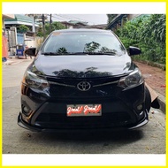 ▤ ❧ ◊☜ Toyota Vios 2013-2020 Bumper Front Lip Chin Body Kit (Black)