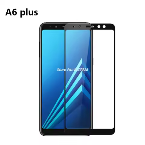 A6 Plus 2018 Tempered Glass Full Cover For SAMSUNG A6 A6plus A8 A8plus 2018 Full Glue Glass Screen P