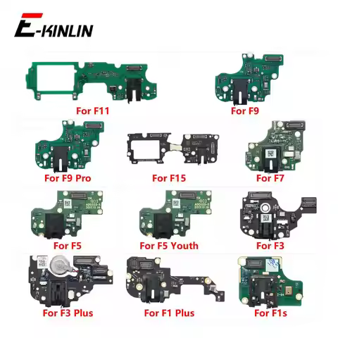 Headphone Jack Audio Microphone Connector Complete Board Flex For OPPO F1s F1 F3 Plus F5 Youth F7 F1