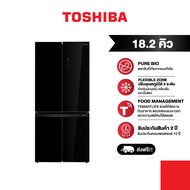 TOSHIBA ตู้เย็นมัลติดอร์ 4 ประตู 18.2 คิว Multidoor ระบบ Inverter รุ่น GR-RF677WI-PGTH(22)