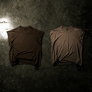 EMERGE Essential Sleeveless Tee-Brown/Fade