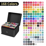 MW 24/30/48/60/80/100/120/168/204/262 สี ปากกามาร์คเกอร์ ปากกาวาดภาพ ปากกาเมจิก ชุดระบาย 2 หัว สำหรั