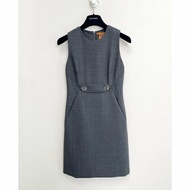 TORY BURCH 鐵灰大圓釦商務洋裝 4/36
