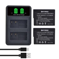 แบตเตอรี่ DMW-BLC12 สำหรับกล้อง Panasonic DMC-GX8 G90 G95 G85 GH2 G5 G6 DMC-GH2 FZ1000 FZ200 Leica Q