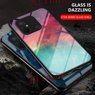Redmi 12C Case Luxury Starry Sky Tempered Glass Phone Casing Xiaomi Redmi 12C Redmi12C Back Cover