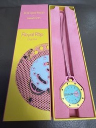 全新 Swatch x AP Royal Pop Otg Roz 粉黃色 (有門市單據 & 保養咭)