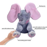 Electric Stuffed Elephant Animated Elephant Toys Plush Singing Elephant with Ears Moving Baby's (Fee