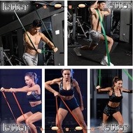 LETTER Fitness Elastic Band, Elastic 5-85 lbs Yoga Tension Band,  TPE Resistance Bands Unisex