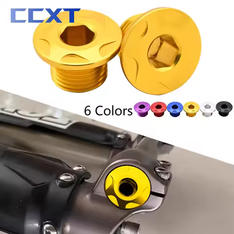 For KKE DNM Shock Absorbers CNC Aluminum Front Fork Axle Bolt Nut Cap For X260 X160 Surron Light Bee