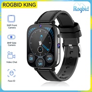 Rogbid King Smart Watch 1.75'' Full-touch Screen 2G 16G 4G Call Watch Dual Camera GPS Fitness Tracker Health Monitor Sma
