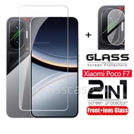 2 In 1 Screen Protector Tempered Glass Film For Xiaomi Poco F7 F 7 pro ultra F7pro F7ultra PocoF7 Po