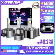 X-7SEVEN D1S D1R D3S D3R D2S D2R D2H D4S D5S D8S 28000LM HID to LED Headlight 1:1 Same Size No Error