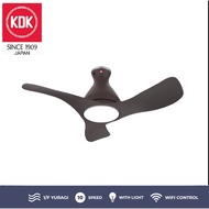 KDK F40GP 3-BLADES WIFI CONTROL DC CEILING FAN W/LED LIGHTS