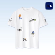 Strive Letter Cute Bear Graphic Scatter Print Top HLA 100% Premium Cotton Daily Casual Men Women T S