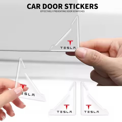 2Pcs Transparent Car Door Corner Cover Protector Stickers for Tesla Model S 3 X Y Smart Fortwo Forfo