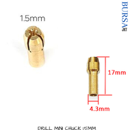 BRASS COLLET KUNINGAN MINI GRINDER DRILL BOR CHUCK 0.5 MM - 3.2MM