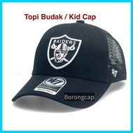 [ Topi Budak / Kid Cap ] RAIDERS Mesh Baseball Cap