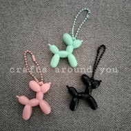 Poodle Balloon Keychain Very Cute.