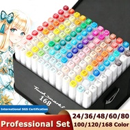 168 Color Marker Alcohol Marker Pen Coloring Set Highlighter Pen Color Marker Set Art Supplies