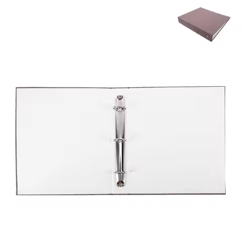 1pc A5 3-Ring Cover For Notebook Loose Leaf Organizer Journal Notepad Case Slim Ring Binder A5 Mini 