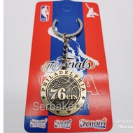GANTUNGAN Philadelphia 76ers NBA basketball Gold imported keychain