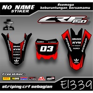 Sticker decal Sticker CRF 150 L- (el339) minimalist - Decal CRF 150 L Trail Supermoto DECAL VARIOUS 