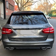 BigSale For Benz-Benz C W205 Estate C180 C200 C260 Rear Roof Car Rear Spoiler Splitter Glossy Black 