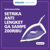 Philips Setrika Kering Diva GC122/37 Ungu - Setrikaan promo murah Tapak Strika Anti Lengket Tahan La