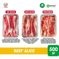US Beef Shortplate Slice / Daging Sapi Premium HALAL [500 gr] GOSEND