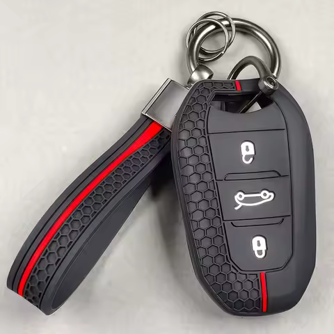 Silicone Car Key Case Cover for Citroen C2 C3 C5 X7 C4 Picasso Berlingo for Peugeot 208 308 408 508 