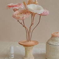 手工冷瓷花擺件擴香器組合侘寂風禪意家居植物北歐裝飾品復古禮物