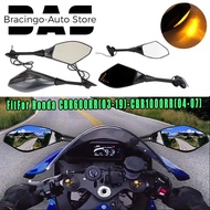 Bracingo Rear LED Integrated Turn Signal Mirror Cover Rear-View Mirrors For GSXR600 750& Honda CBR60