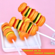 🍭 X.D Sweets CreativeQPop Gum Douwang Burger Candy Juice Soft Candy Children Lollipop Bulk Casual Snacks Wholesale🍭 RBDb
