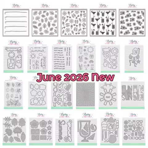June 2026 New Pretty Pink Posh Happy Hibiscus Metal Cutting Dies Stamps Stencils for DIY Scrapbook H