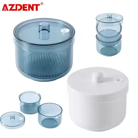 AZDENT Dental Disinfection Box Burs Organizer Holder Cleaning Box Storage Drill Bits Grinding Head S