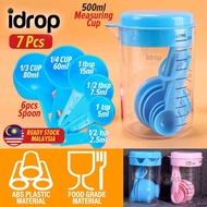 [Medotop] [ 7PCS ] Plastic Measuring Cup + Spoon Set / Set Cawan dan Sudu Ukur Sukat / 量杯+量勺套装