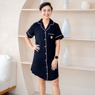 Lebear Adult Luxe Comfort Pyjamas Dress in Black