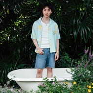 PAUL FRANK เสื้อเชิ้ต FLORAL BLUR