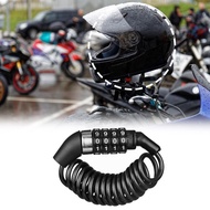 Durable Classic Helmet Lock Chain 4 Digit Password Combination Portable Bike Motorcycle Anti-theft C
