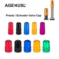 AGEKUSL Bike Tire Valve Cap Schrader/Presta Valve Cap Bicycle Tyre Nozzle Caps Protection Cover For MTB Road Folding Bicycle