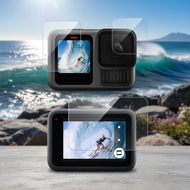 GoPro HERO13   Pelindung Skrin Kaca Tempered untuk GoPro HERO13 Hitam Lensa dan Depan/Belakang