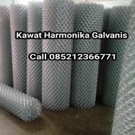 Kawat harmonika Tinggi 2 M, Tebal 3mm galvanis 