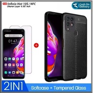 Case Infinix Hot 10s NFC Soft Case Free Tempered Galas Layar