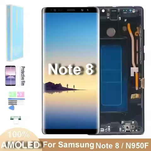 SUPER AMOLED Note8 LCD For SAMSUNG GALAXY Note 8 Lcd Display N9500 N950D N950F LCD Touch Screen Digi