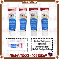 Bioline Toothpaste Set For Dog's Freash Breath Toothpaste odol pasta gigi Dog Toothpaste Pet Toothbr