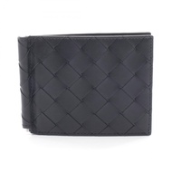 [二手] BOTTEGA VENETA Veneta Intrecciato 錢夾皮夾 749404VCPQ48803 黑色皮革 Intrecciato 錢夾皮夾
