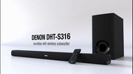 Denon Soundbar with Wireless Subwoofer DHT-S316