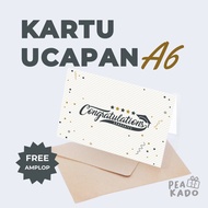 Artu Folding Greeting 10x15cm + Envelope | Birthday, Wedding, Graduation, Valentine, Baby Born