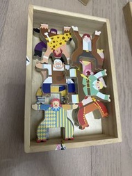 木製疊疊樂人物積木玩具